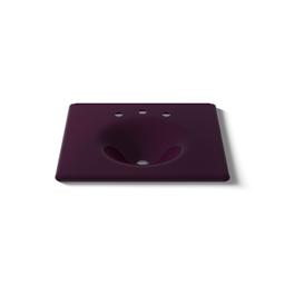 Kohler Iron/Impressions 25'' Enameled cast iron vanity top with integrated round sink - Black Plum - image 4