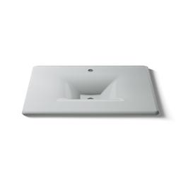 Kohler Iron/Impressions 31'' Enameled cast iron vanity top with integrated rectangular sink - Ice Grey - image 4