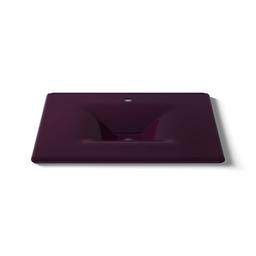 Kohler Iron/Impressions 31'' Enameled cast iron vanity top with integrated rectangular sink - Black Plum - image 4