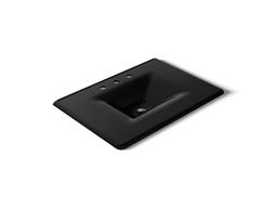 Kohler Iron/Impressions 31'' Enameled cast iron vanity top with integrated rectangular sink - Black - image 1