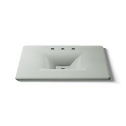 Kohler Iron/Impressions 31'' Enameled cast iron vanity top with integrated rectangular sink - Sea Salt - image 4