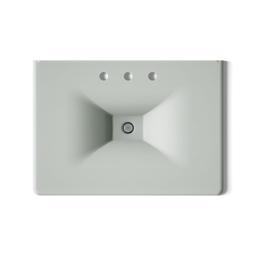 Kohler Iron/Impressions 31'' Enameled cast iron vanity top with integrated rectangular sink - Sea Salt - image 3