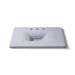 Kohler Iron/Impressions 31'' Enameled cast iron vanity top with integrated rectangular sink - Lavender Grey - image 4