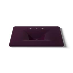 Kohler Iron/Impressions 31'' Enameled cast iron vanity top with integrated rectangular sink - Black Plum - image 4