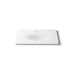 Kohler Iron/Impressions 37'' Enameled cast iron vanity top with integrated oval sink - White - image 4