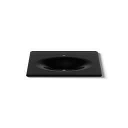 Kohler Iron/Impressions 37'' Enameled cast iron vanity top with integrated oval sink - Black - image 4