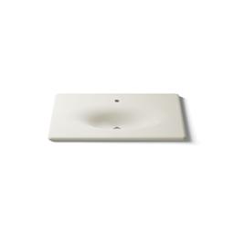 Kohler Iron/Impressions 37'' Enameled cast iron vanity top with integrated oval sink - Biscuit - image 4