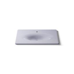 Kohler Iron/Impressions 37'' Enameled cast iron vanity top with integrated oval sink - Lavender Grey - image 4