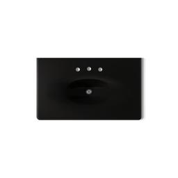 Kohler Iron/Impressions 37'' Enameled cast iron vanity top with integrated oval sink - Black - image 3