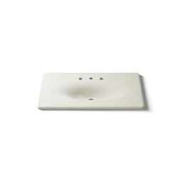 Kohler Iron/Impressions 37'' Enameled cast iron vanity top with integrated oval sink - Biscuit - image 4