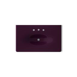 Kohler Iron/Impressions 37'' Enameled cast iron vanity top with integrated oval sink - Black Plum - image 3