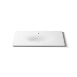 Kohler Iron/Impressions 43'' Enameled cast iron vanity top with integrated oval sink - White - image 4
