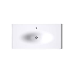 Kohler Iron/Impressions 43'' Enameled cast iron vanity top with integrated oval sink - White - image 3