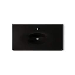 Kohler Iron/Impressions 43'' Enameled cast iron vanity top with integrated oval sink - Black - image 3