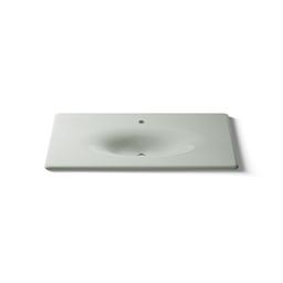 Kohler Iron/Impressions 43'' Enameled cast iron vanity top with integrated oval sink - Sea Salt - image 4