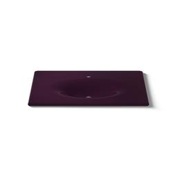 Kohler Iron/Impressions 43'' Enameled cast iron vanity top with integrated oval sink - Black Plum - image 4