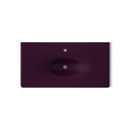 Kohler Iron/Impressions 43'' Enameled cast iron vanity top with integrated oval sink - Black Plum - image 3