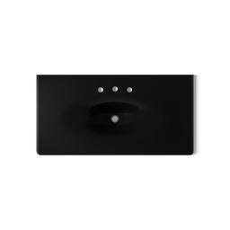 Kohler Iron/Impressions 43'' Enameled cast iron vanity top with integrated oval sink - Black - image 3