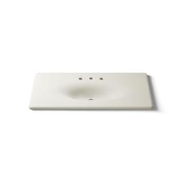 Kohler Iron/Impressions 43'' Enameled cast iron vanity top with integrated oval sink - Biscuit - image 4