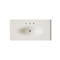 Kohler Iron/Impressions 43'' Enameled cast iron vanity top with integrated oval sink - Biscuit - image 3