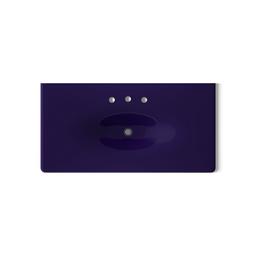 Kohler Iron/Impressions 43'' Enameled cast iron vanity top with integrated oval sink - Indigo Blue - image 3