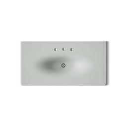 Kohler Iron/Impressions 43'' Enameled cast iron vanity top with integrated oval sink - Sea Salt - image 3