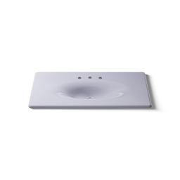 Kohler Iron/Impressions 43'' Enameled cast iron vanity top with integrated oval sink - Lavender Grey - image 4