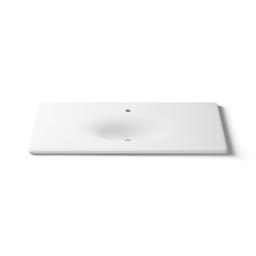 Kohler Iron/Impressions 49'' Enameled cast iron vanity top with integrated oval sink - White - image 4