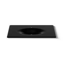 Kohler Iron/Impressions 49'' Enameled cast iron vanity top with integrated oval sink - Black - image 4