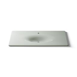 Kohler Iron/Impressions 49'' Enameled cast iron vanity top with integrated oval sink - Sea Salt - image 4