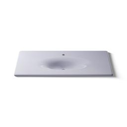 Kohler Iron/Impressions 49'' Enameled cast iron vanity top with integrated oval sink - Lavender Grey - image 4