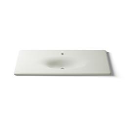 Kohler Iron/Impressions 49'' Enameled cast iron vanity top with integrated oval sink - Dune - image 4