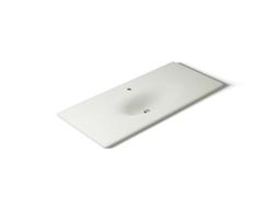 Kohler Iron/Impressions 49'' Enameled cast iron vanity top with integrated oval sink - Dune - image 1