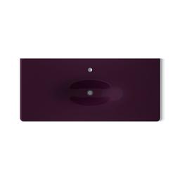 Kohler Iron/Impressions 49'' Enameled cast iron vanity top with integrated oval sink - Black Plum - image 3