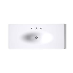 Kohler Iron/Impressions 49'' Enameled cast iron vanity top with integrated oval sink - White - image 3