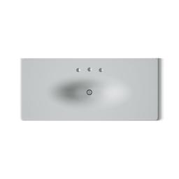 Kohler Iron/Impressions 49'' Enameled cast iron vanity top with integrated oval sink - Ice Grey - image 3