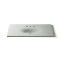 Kohler Iron/Impressions 49'' Enameled cast iron vanity top with integrated oval sink - Sea Salt - image 4