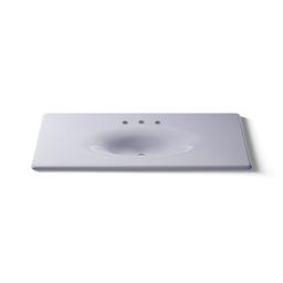 Kohler Iron/Impressions 49'' Enameled cast iron vanity top with integrated oval sink - Lavender Grey - image 4