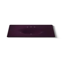 Kohler Iron/Impressions 49'' Enameled cast iron vanity top with integrated oval sink - Black Plum - image 4