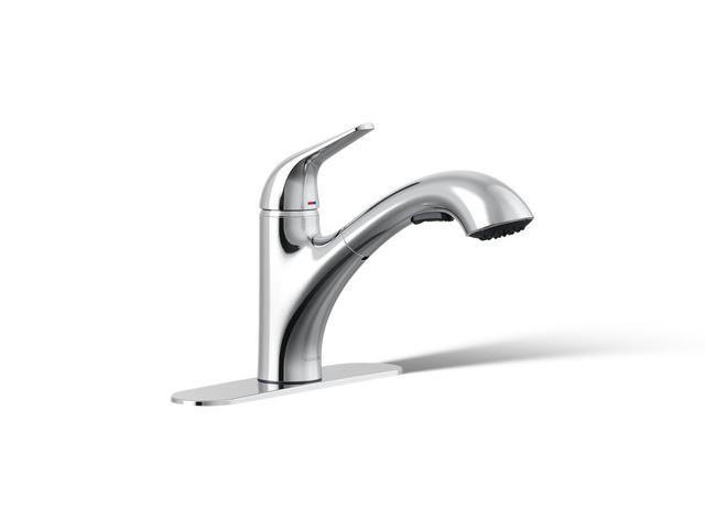 Jolt Pull-out kitchen sink faucet with two-function sprayhead
