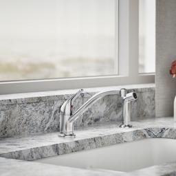 Jolt Single-handle kitchen sink faucet with side sprayer - image 2