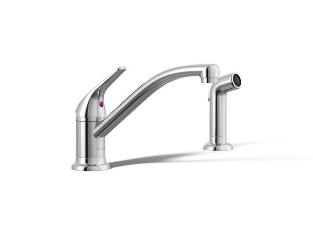 Jolt Single-handle kitchen sink faucet with side sprayer