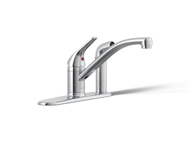 Jolt Single-handle kitchen sink faucet with side sprayer