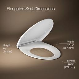 Kohler Willow Quiet-CloseE Elongated toilet seat - White - image 3