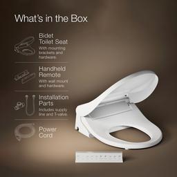 PureWash E880 Round-front bidet toilet seat with remote control - image 6