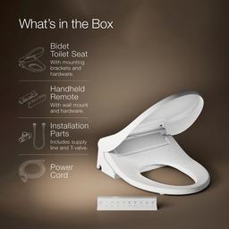 PureWash E880 Elongated bidet toilet seat with remote control - image 6