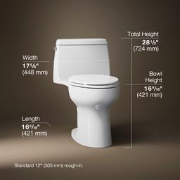 Santa RosaE ContinuousClean ST one-piece compact elongated toilet, 1.28 gpf - image 3