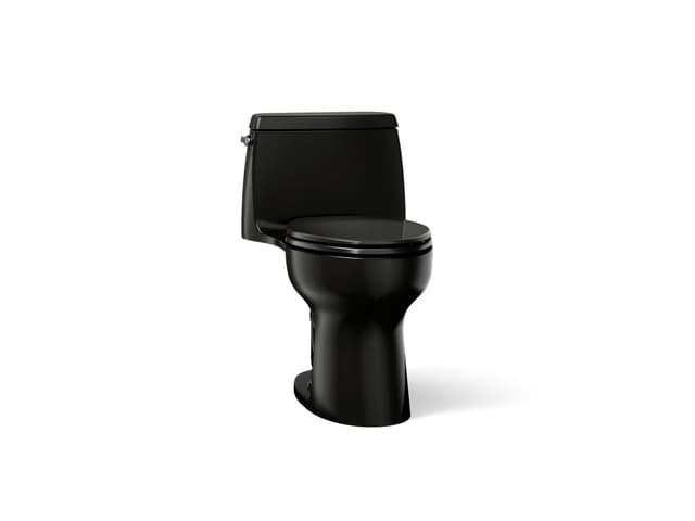 Kohler Santa RosaE ContinuousClean ST one-piece compact elongated toilet, 1.28 gpf - Black