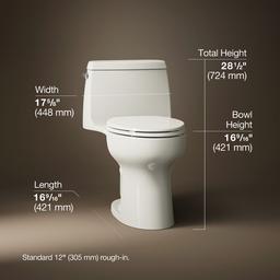 Santa RosaE ContinuousClean ST one-piece compact elongated toilet, 1.28 gpf - image 3