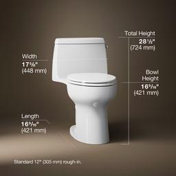 Santa RosaE One-piece compact elongated toilet, 1.28 gpf - image 3
